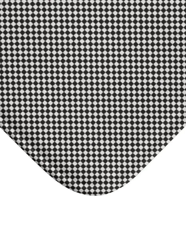 Festive Plaid Memory Foam Bath Mat - Holiday Comfort for Your Bathroom