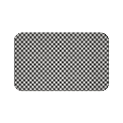 Festive Plaid Memory Foam Bath Mat - Holiday Comfort for Your Bathroom