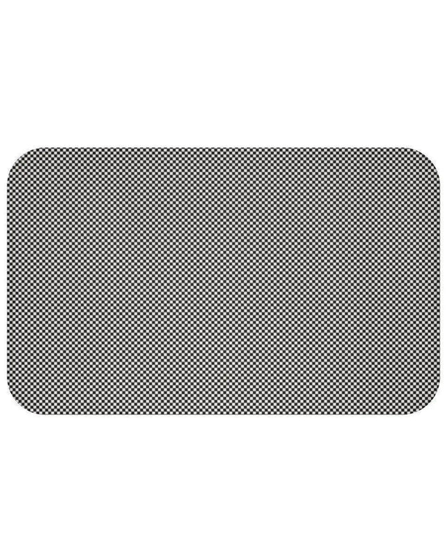 Festive Plaid Memory Foam Bath Mat - Holiday Comfort for Your Bathroom