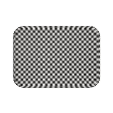 Festive Plaid Memory Foam Bath Mat - Holiday Comfort for Your Bathroom