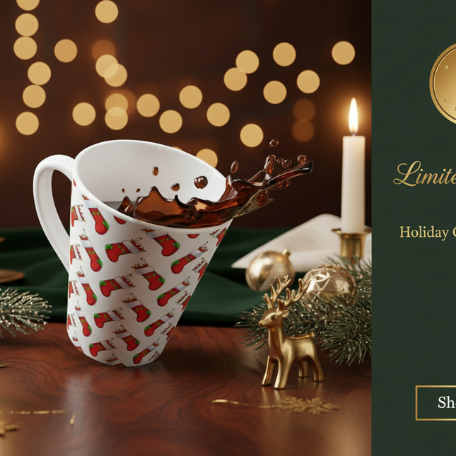 Festive Christmas Latte Mug - Sip in Style This Holiday Season