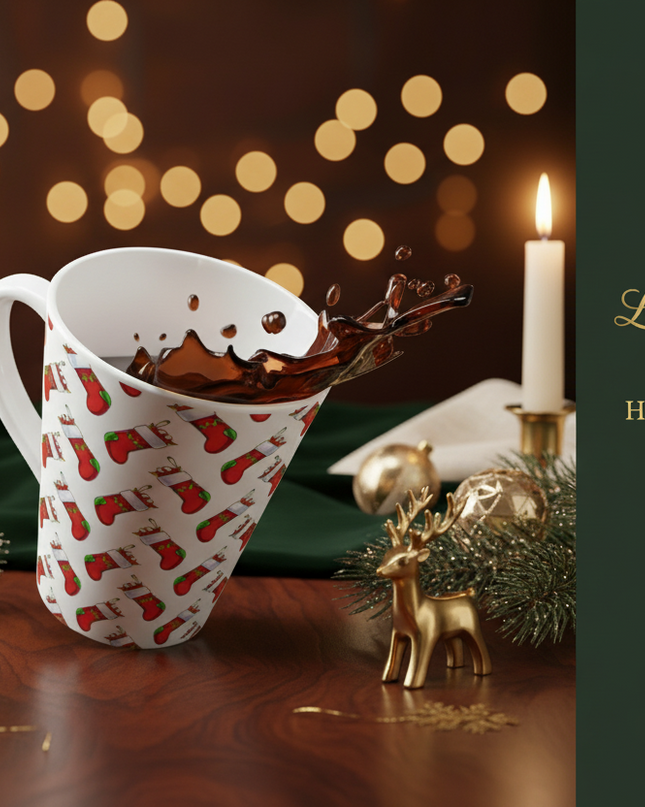 Festive Christmas Latte Mug - Sip in Style This Holiday Season