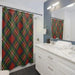 Festive Christmas Shower Curtain by Maison d'Elite