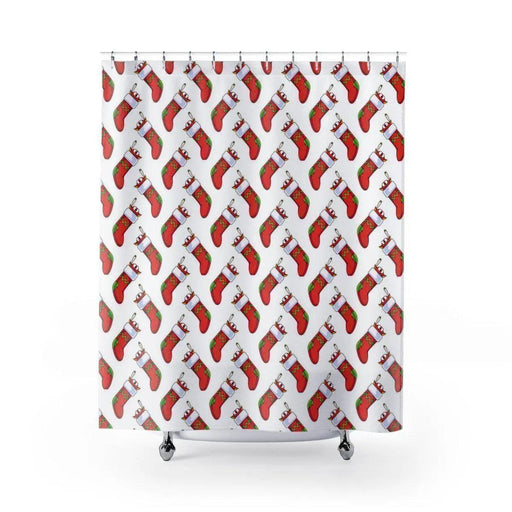 Festive Christmas Bathroom Decor - Designer Shower Curtain