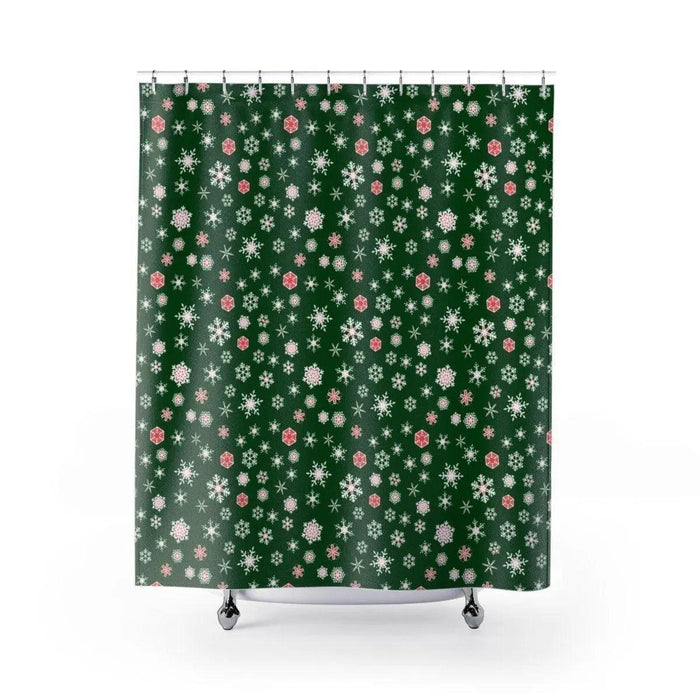 Christmas Cheer Holiday Shower Curtain by Maison d'Elite