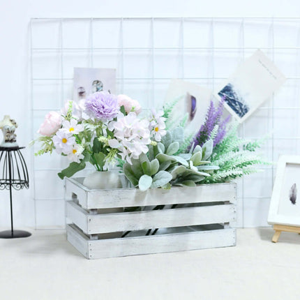 AliKopy Set of 3 Rustic Wooden Crates - Versatile Planters & Storage