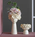 Artistic Resin Vase Set with Human Head Ornaments