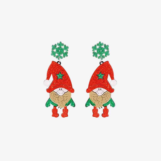 Santa Sparkle Rhinestone Earrings