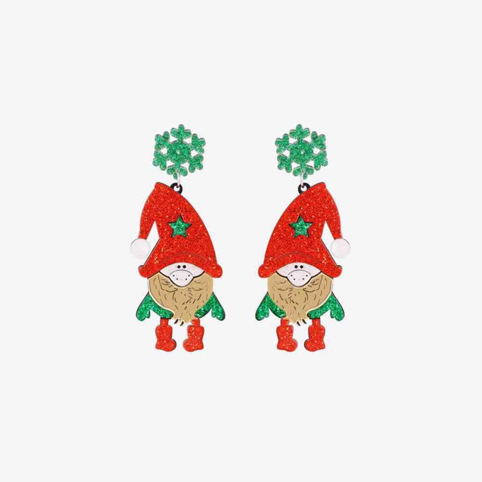 Festive Santa Shimmer Earrings