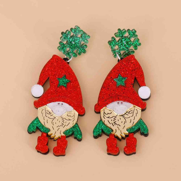 Festive Santa Shimmer Earrings