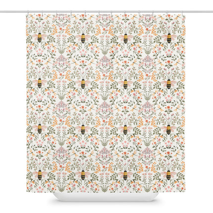 Très Elite Waterproof Shower Curtain with Modern Design and Easy Care