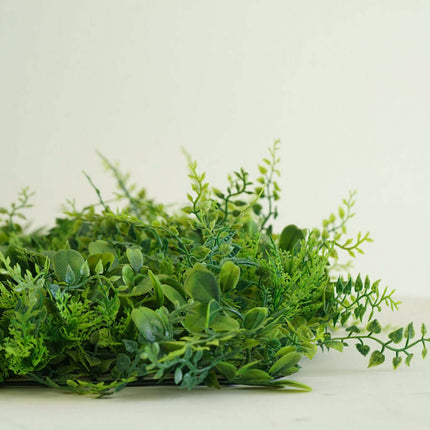 AliKopy 11 Sq Ft Green Boxwood Hedge Wall Mat - 4 Durable Panels