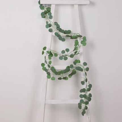 AliKopy 12 Pack Eucalyptus Leaves Garland - 6.5ft Silk Vines for Decor