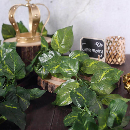 AliKopy 8ft UV Protected Artificial Silk Ivy Leaf Garland for Indoor/O