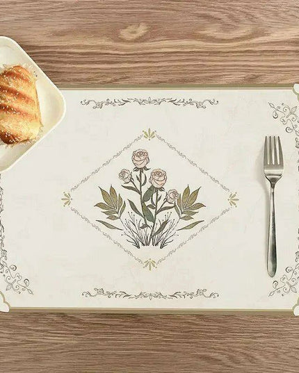 Sleek Eco-Friendly Japanese PVC Leather Dining Placemat Set - Stylish and Practical