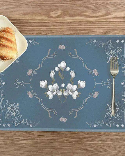 Sleek Eco-Friendly Japanese PVC Leather Dining Placemat Set - Stylish and Practical