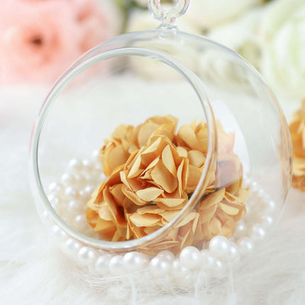 AliKopy 144 Gold Paper Mini Craft Roses - DIY, Wire Stems Included