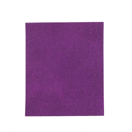 AliKopy 10 Pack Purple Self-Adhesive Glitter Foam Sheets - 12"x10