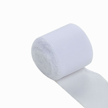 AliKopy 2 Pack 6yd White Silk-Like Chiffon Ribbon Roll - Soft & Versat
