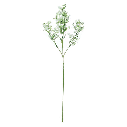 AliKopy 27" White Artificial Silk Babys Breath - 4 Stems, Realistic Lo