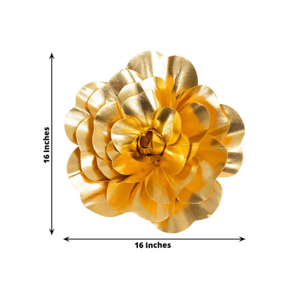 AliKopy 4 Pack 16" Large Metallic Gold Foam Roses - Real Touch & DIY C