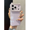 [Lavender Purple] [Full-Coverage, Precision-Cut Diamond Inlay, Kt Cat On The Sides] / Iphone 13 Pro Max