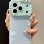 [Baby Blue] [Full-Coverage, Precision-Cut Diamond Inlay With A Kt Cat On The Side]
