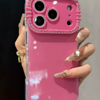 [Rose Pink] [Full-Coverage, Precisely Cut Holes With Diamond Inlays, Kt Cat On The Side]
