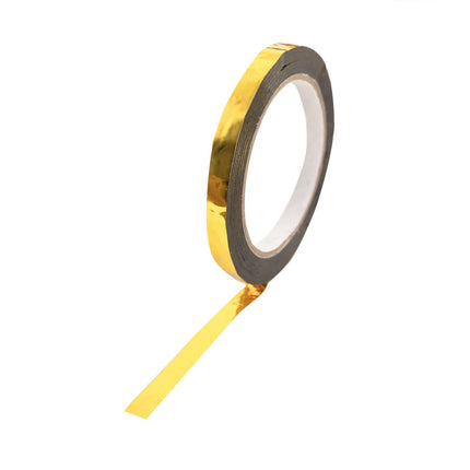 AliKopy 100 Yds Gold Metallic Film Tape - Durable Adhesive, DIY Craft