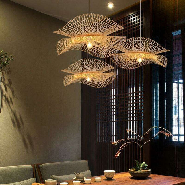 Scandinavian Serenity: Eco-Friendly Bamboo LED Pendant Lighting for Chic Spaces