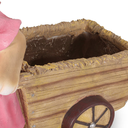 Room & Decor Mgo Rabbit Planter - Pink, Durable Magnesium Oxide
