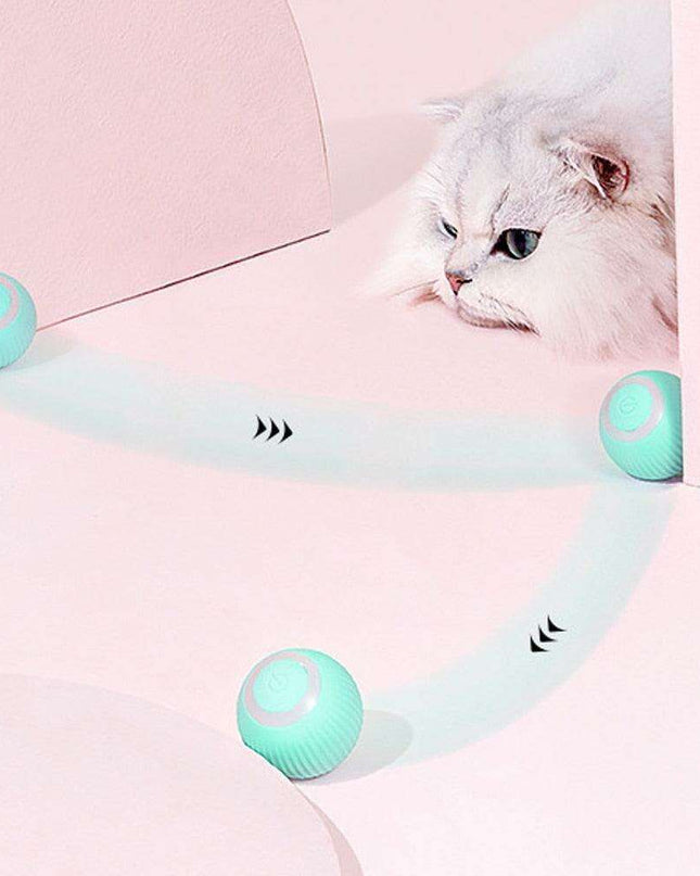 Electric Interactive Rolling Ball Toy for Cats - Endless Playtime Adventure