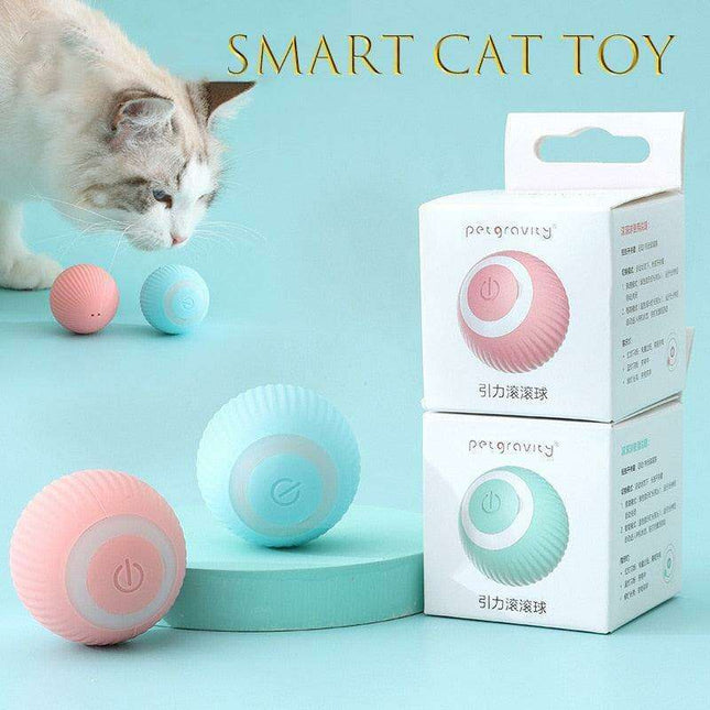 Electric Interactive Rolling Ball Toy for Cats - Endless Playtime Adventure