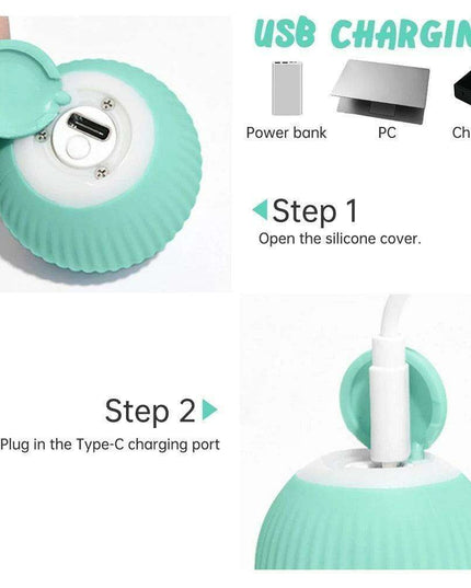 Electric Interactive Rolling Ball Toy for Cats - Endless Playtime Adventure