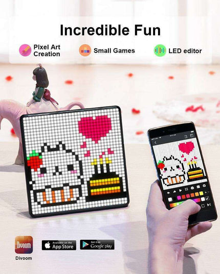 Divoom Pixoo-Max: Versatile Pixel Art LED Display for Creative Expression and Everyday Convenience