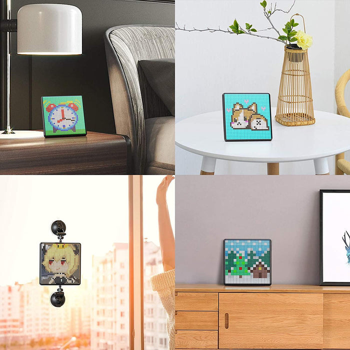 Smart LED Display with Pixel Art Creation, Bedside Alarm, Desk Decoration, and Unique Gift