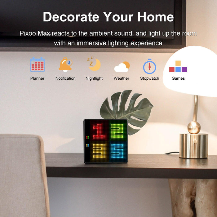 Smart LED Display with Pixel Art Creation, Bedside Alarm, Desk Decoration, and Unique Gift