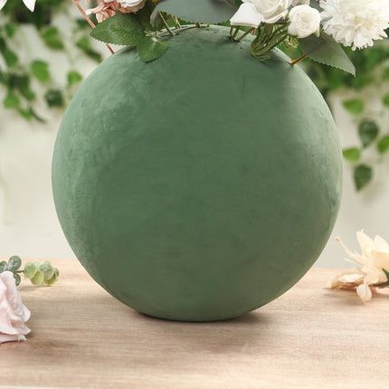 AliKopy 12" Green Floral Foam Ball - Smooth Surface for Easy Crafting