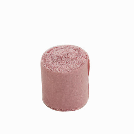 AliKopy 2 Pack Dusty Rose Silk-Like Chiffon Ribbon Roll - 6yd Each, Id