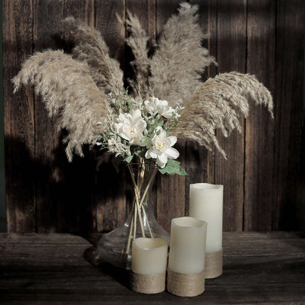 AliKopy 6 Stems Natural Dried Pampas Grass - 32" Boho Chic Decor