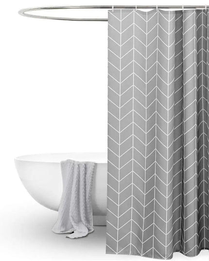 Vibrant Quick-Dry Shower Curtain with Striking Patterns