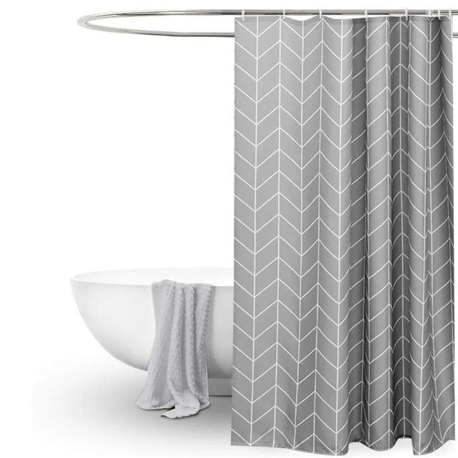 Vibrant Quick-Dry Shower Curtain with Striking Patterns
