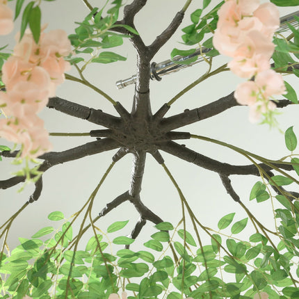 AliKopy 55" Blush Silk Wisteria Vine Canopy - Interchangeable Branches
