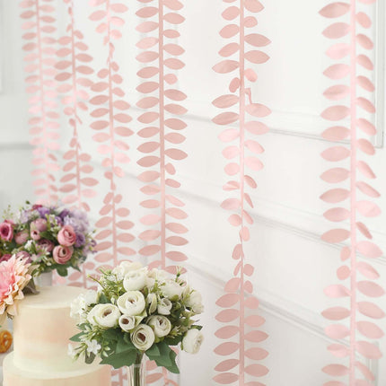 AliKopy Taffeta Ribbon Sash - 4" Leaf Petal Design, 50ft, Dusty Rose