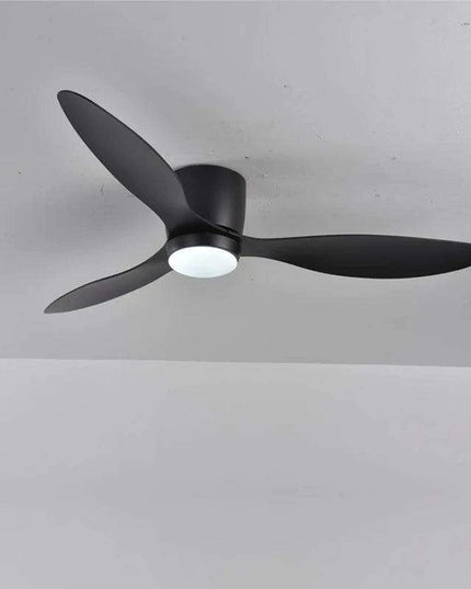 Contemporary White Ceiling Fan with LED Illumination, Remote Control, and Adjustable Diameters - 42/52 Inches
