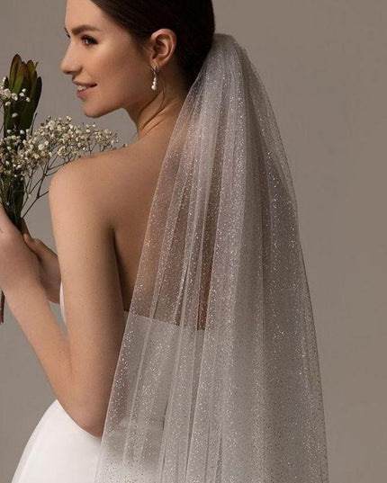 Glistening Elegance Sequin Bridal Veil for Unforgettable Moments
