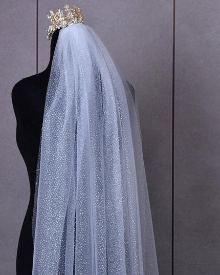 Glistening Elegance Sequin Bridal Veil for Unforgettable Moments