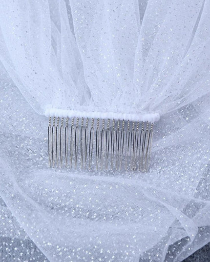 Glistening Elegance Sequin Bridal Veil for Unforgettable Moments