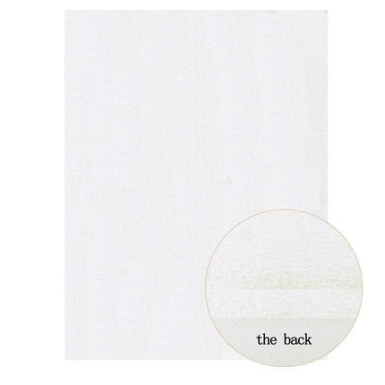 Sparkling White Glitter Fabric Crafting Set - DIY Kit for Stunning Artwork