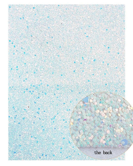 Sparkling White Glitter Fabric Crafting Set - DIY Kit for Stunning Artwork